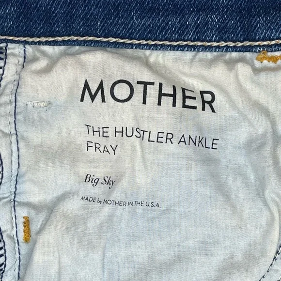 MOTHER The Hustler Ankle Fray Jeans in Big Sky Size 28 - Picture 11 of 15